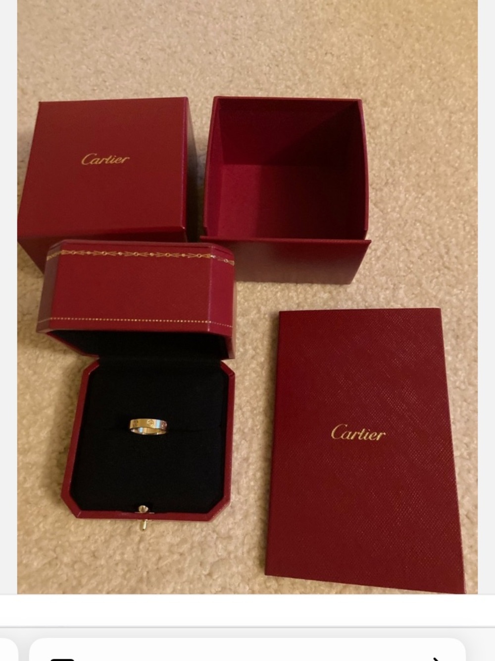 Cartier Yellow Gold Love Wedding Ring